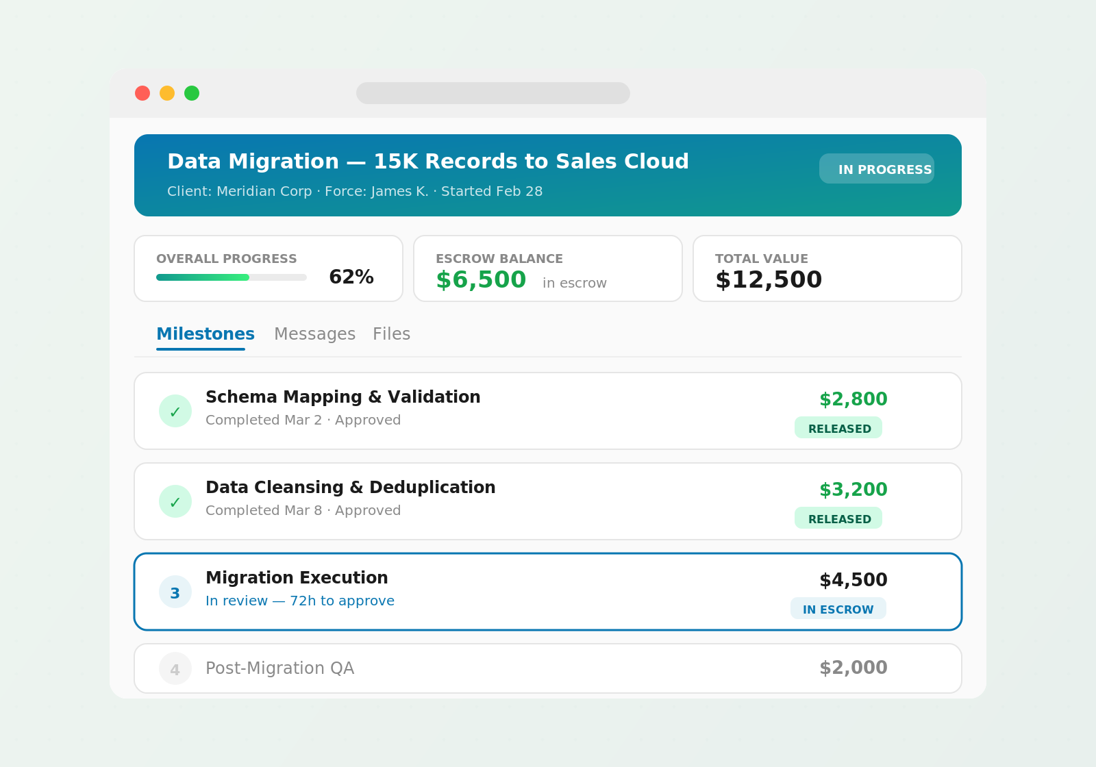 Track every milestone