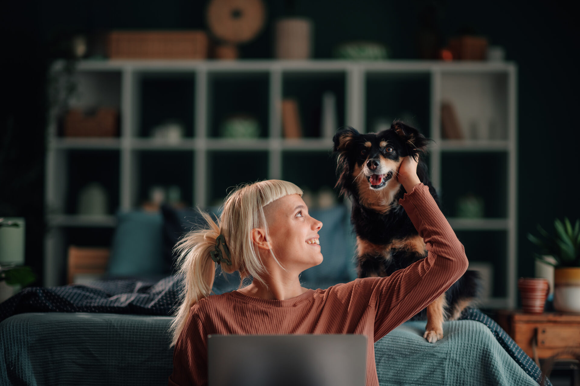 Freelancer working from home